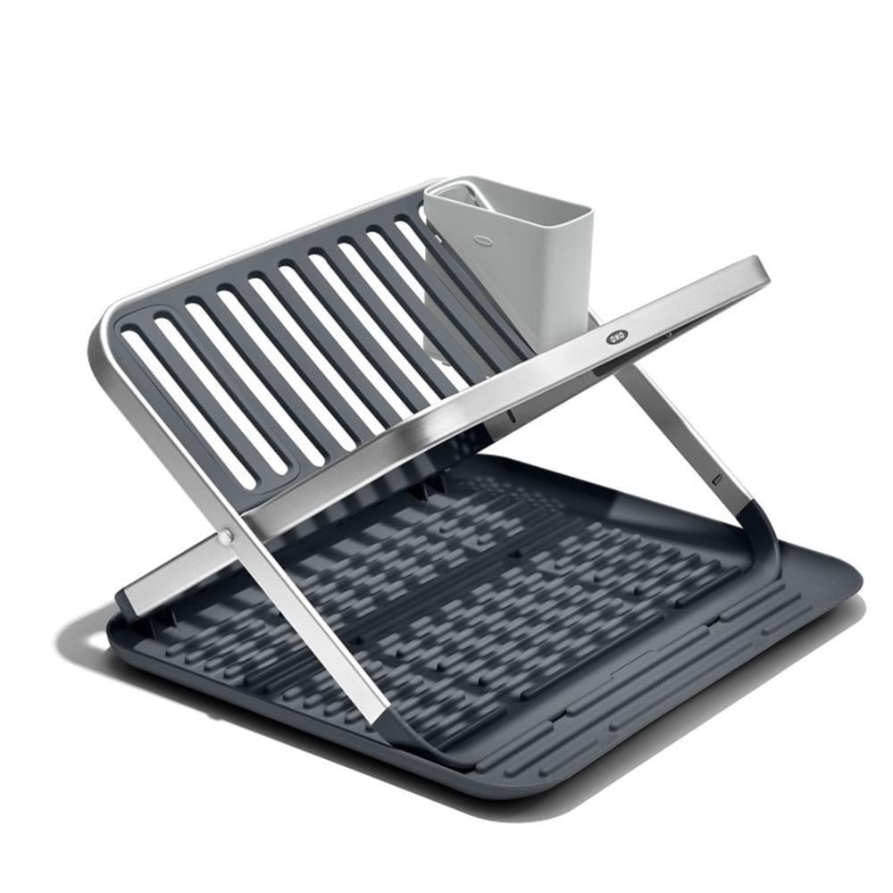 Oxo GG Katlanılabilir Bulaşıklık Siyah / Inox 37 cm x 42 cm
