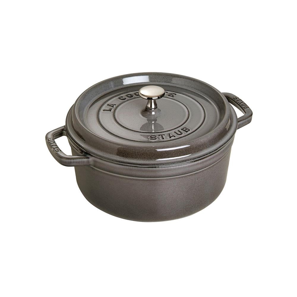 Staub Döküm Tencere Yuvarlak 28 cm Grafit Gri