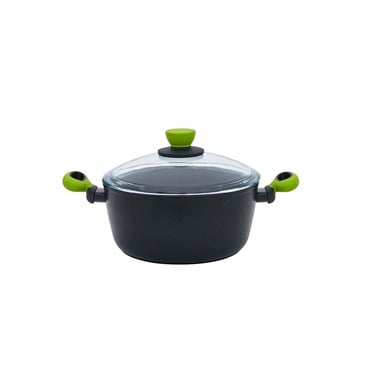 Leggno Colorgy Titanyum Tencere 24 cm Yeşil Kulp