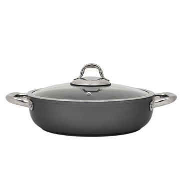 Leggno Master Titanyum Sığ Pilav Tenceresi 26 cm Gri