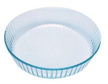 Pyrex Yuvarlak Cam Fırın Kabı 30 cm