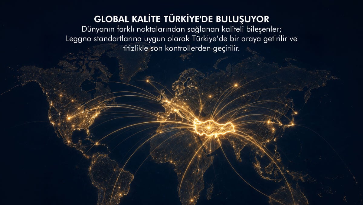 Leggno tencere katman yapısı: Kulp, cam kapak, gövde ve kaplama detayları