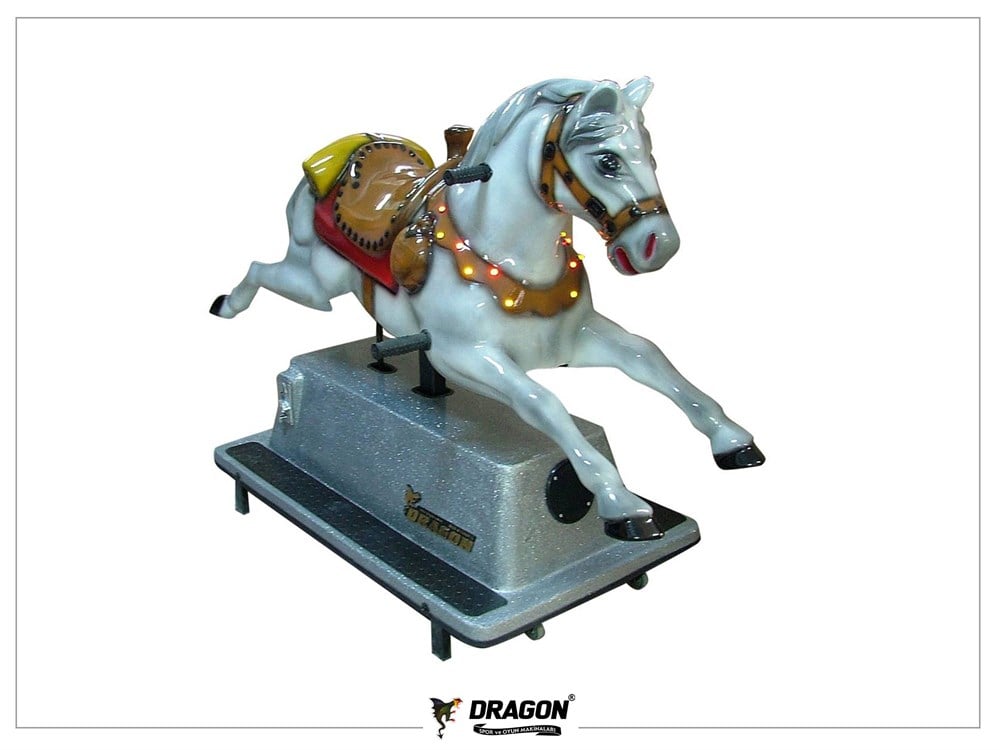 Büyük Koşan At Kiddie Ride (Çocuk Bineği)
