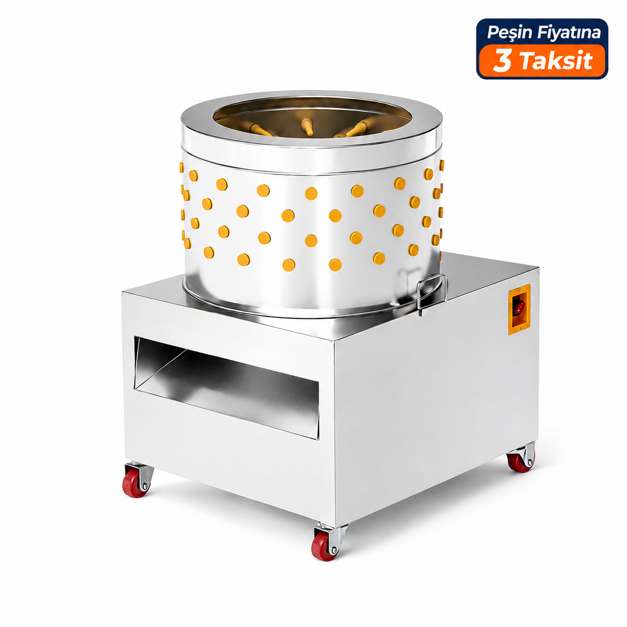 2-3 Tavuk Kapasiteli Tüy Yolma Makinesi – 1500 W Paslanmaz Çelik