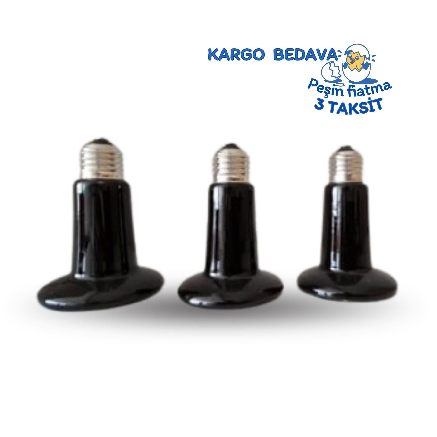 3 ADET 75 WATT  SERAMİK ISITICI LAMBA 