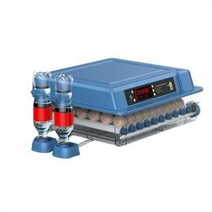 BEREN  56 Yumurtalık 12 Volt Destekli5 Hazır Programlı Otomatik Nemlendirmeli Kuluçka Makinesi 