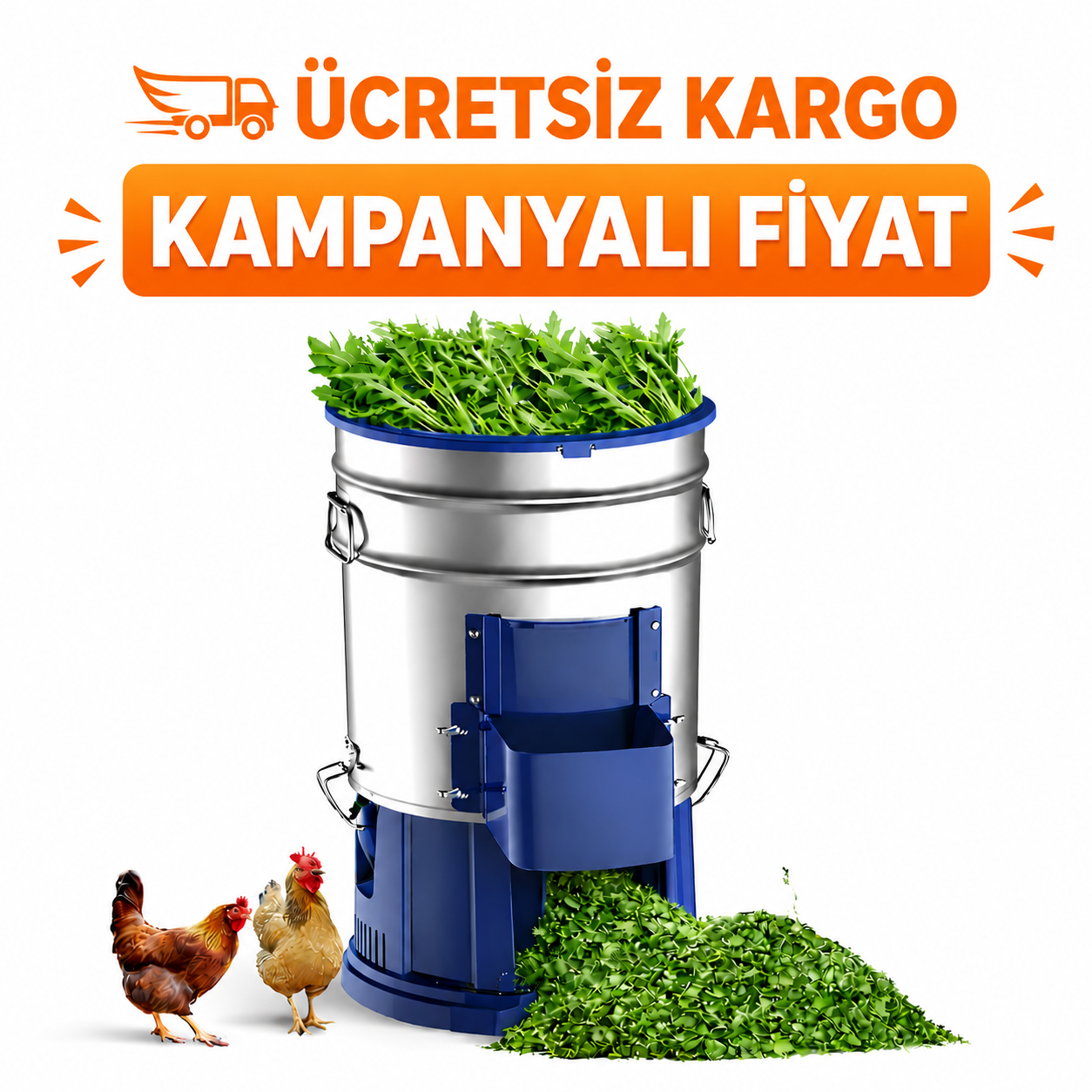 Sebze Kıyıcı ve Yem Hazırlama Makinesi