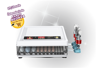 120 Yumurtalık Tam Otomatik 5 hazır Programlı Otomatik Nemlendirmeli Kuluçka Makinesi 