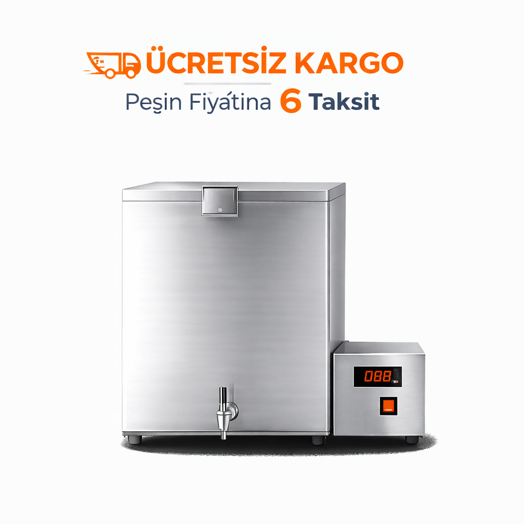 120 Litre Elektrikli Tüy Islatma Kazanı – Paslanmaz Çelik Dijital Termostatlı Tavuk Kaz Hindi Islatma Makinesi
