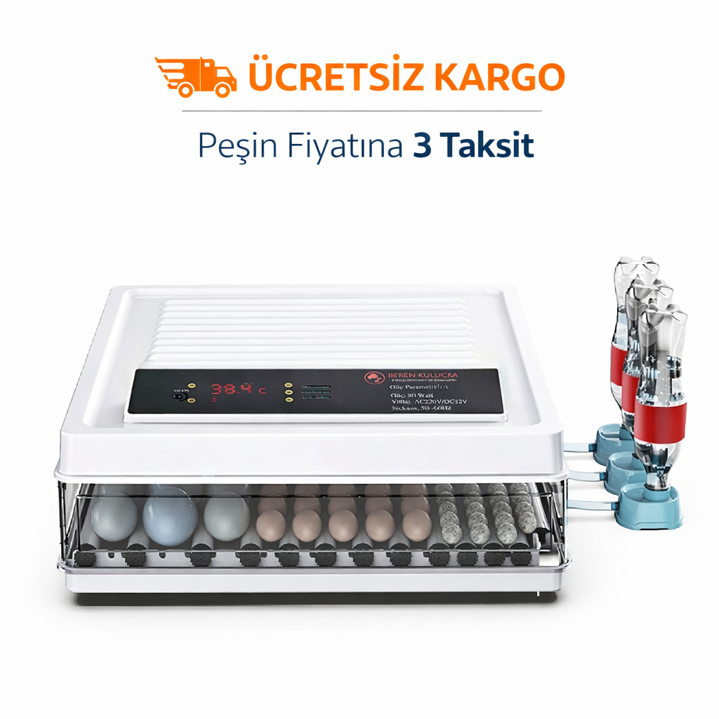 120 Yumurtalık Tam Otomatik 5 hazır Programlı Otomatik Nemlendirmeli Kuluçka Makinesi 