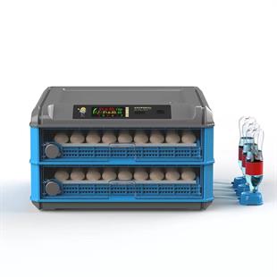 2023 Model 176 Yumurtalık 5 hazır programlı Otomatık Nemlendirmeli Kuluçka Makinesi 