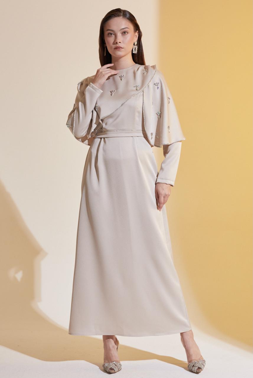 Alyse Exclusive Elbise Bej