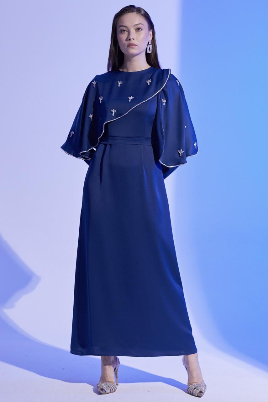 Alyse Exclusive Elbise Lacivert