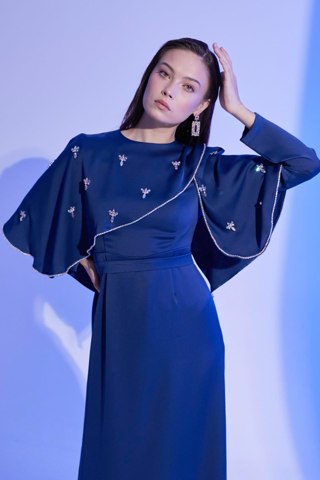Alyse Exclusive Elbise Lacivert