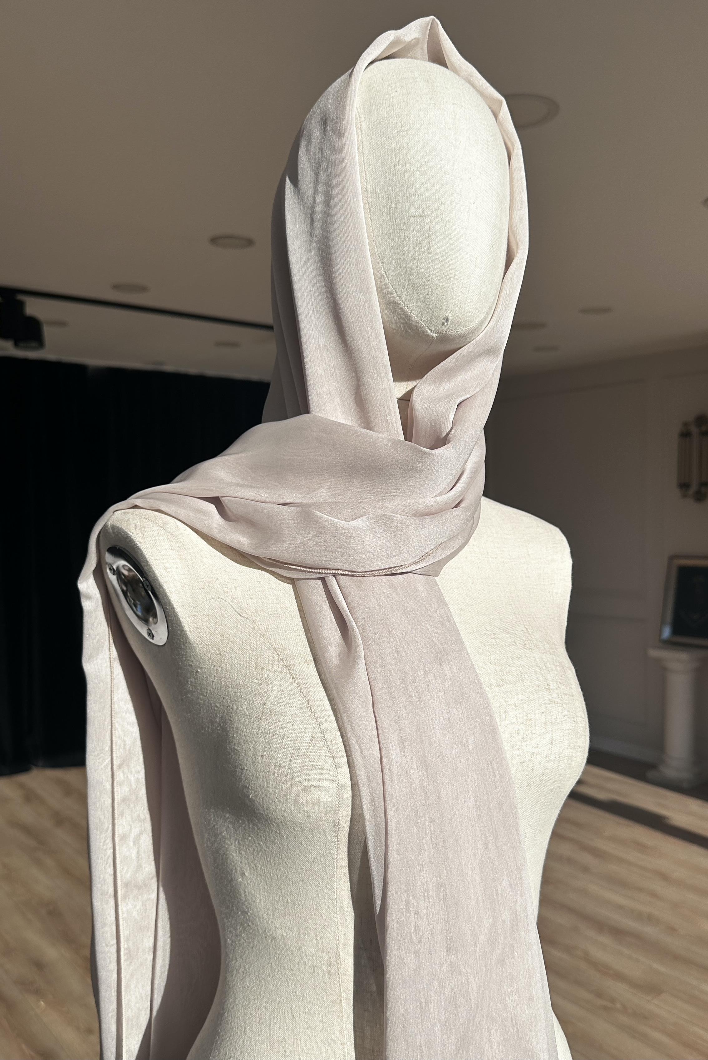 Bej Janjan Şifon Şal