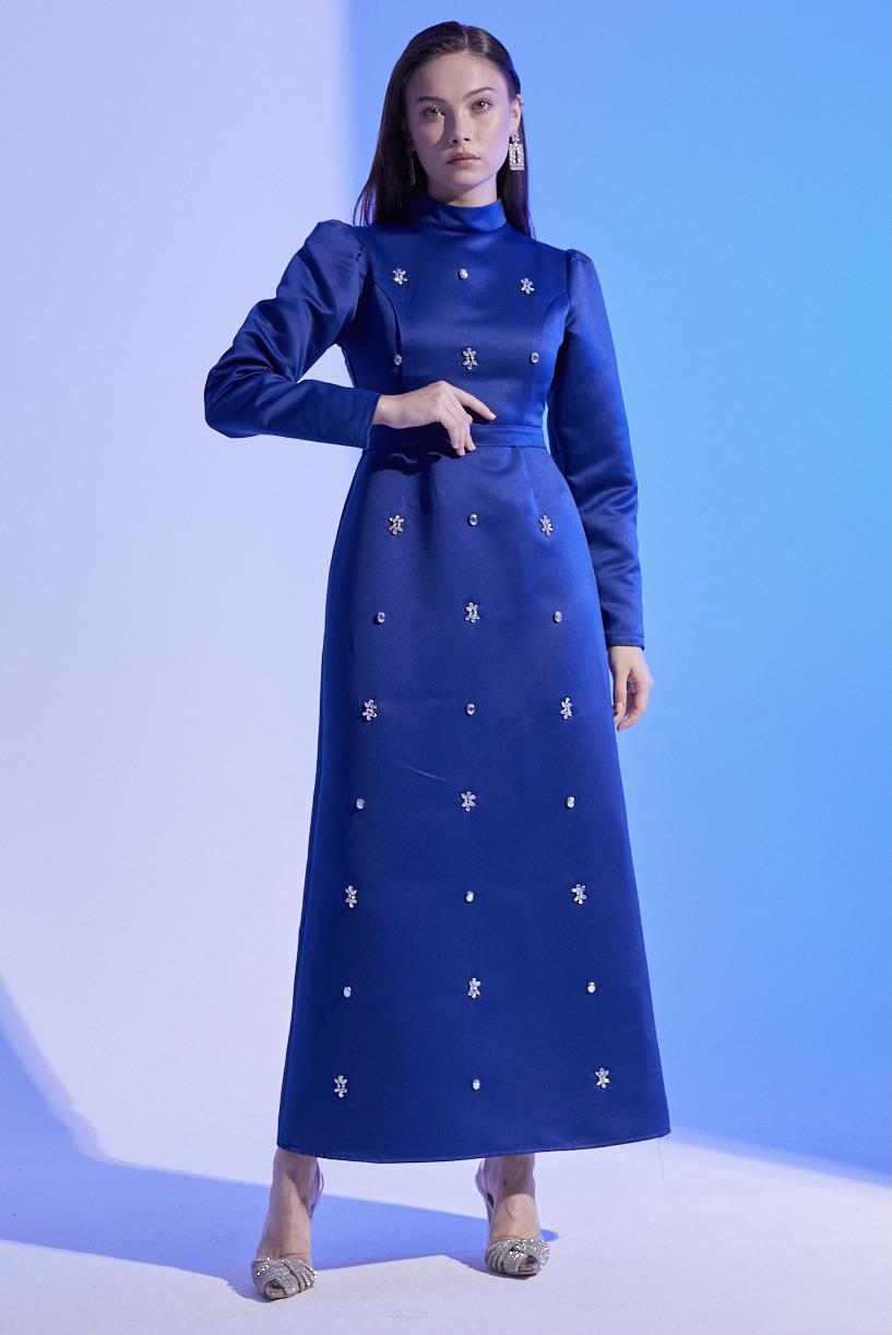 Candela Exclusive Elbise Lacivert