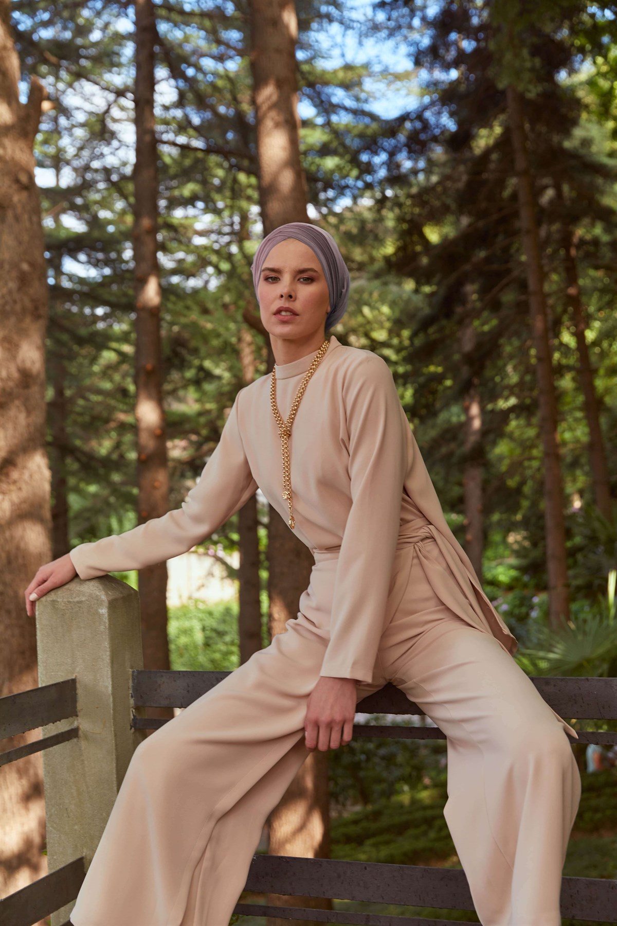 Etek - Pantolon Takım Camel
