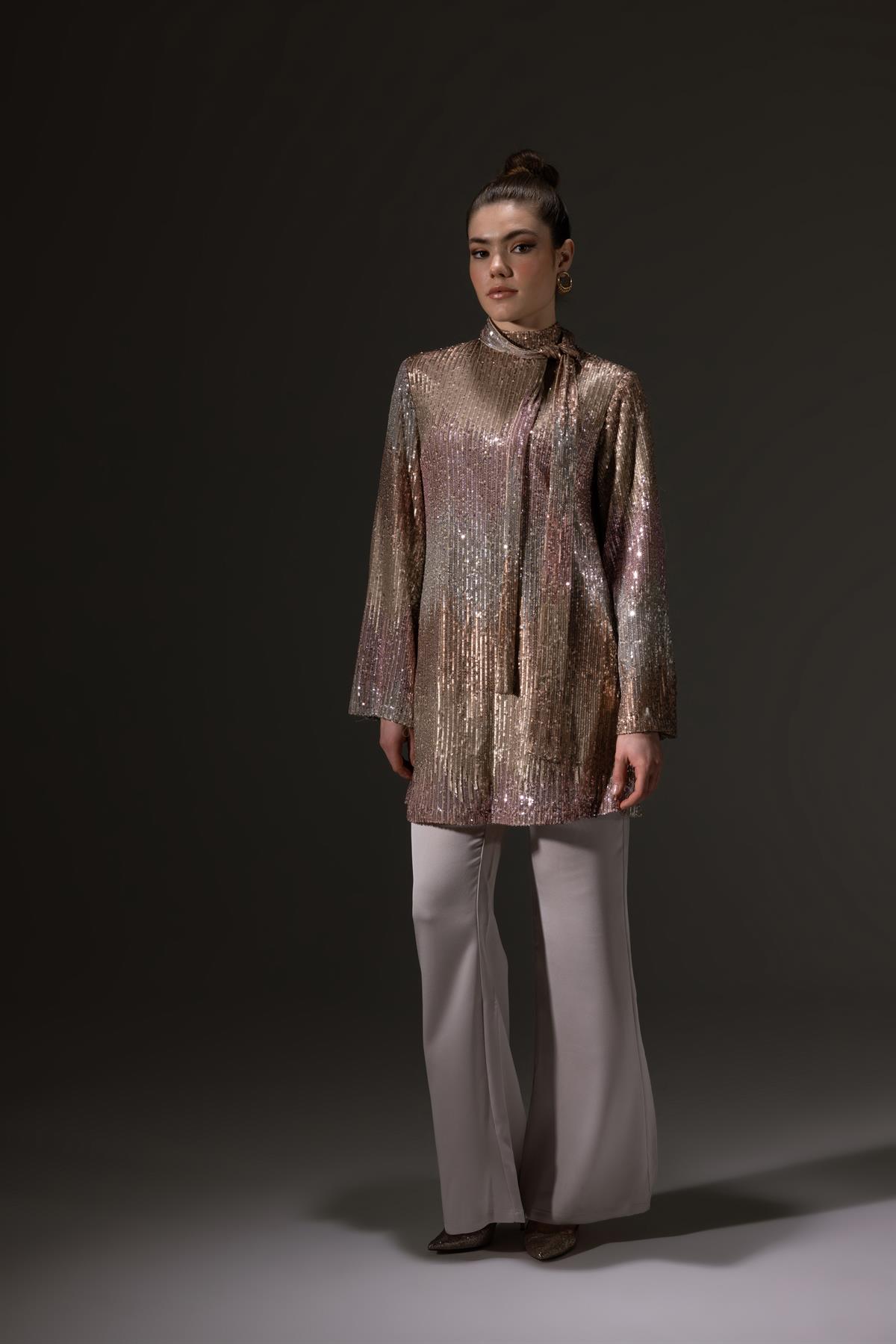 İspanyol Paça Pantolon Abraham Bej