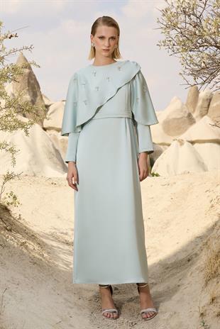 Alyse Exclusive Elbise Mint Yeşili