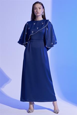 Alyse Exclusive Elbise Lacivert