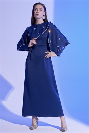 Alyse Exclusive Elbise Lacivert