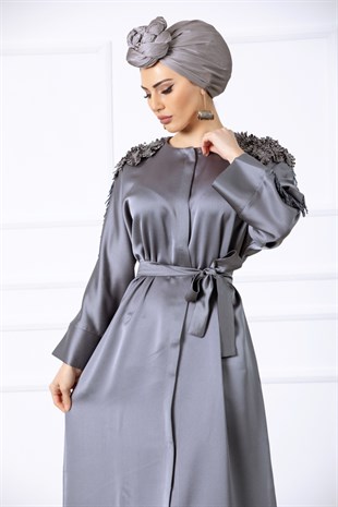 Apolet Detay Abaya Antrasit