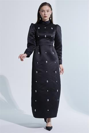 Candela Exclusive Elbise Siyah