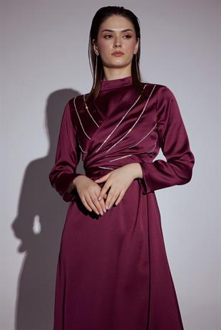 Desire Fonksiyonel Elbise Bordo