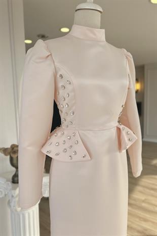 Eliana Exclusive Elbise Pudra