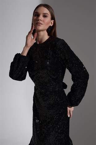 Coraline Design Elbise Siyah