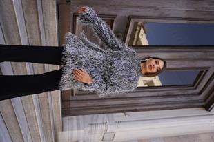 Sim İp Dokulu Limited Edition Tunik Gümüş