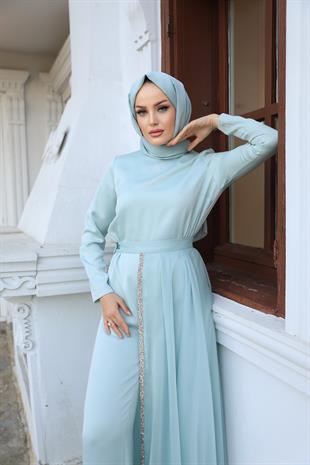 Tulum Özel Abraham Seri Mint Yeşili