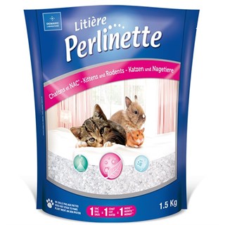 Perlinette Kitten&Rodent Yavru Kedi ve Kemirgen Kristal Kumu 1.5 Kg 3.7 Lt