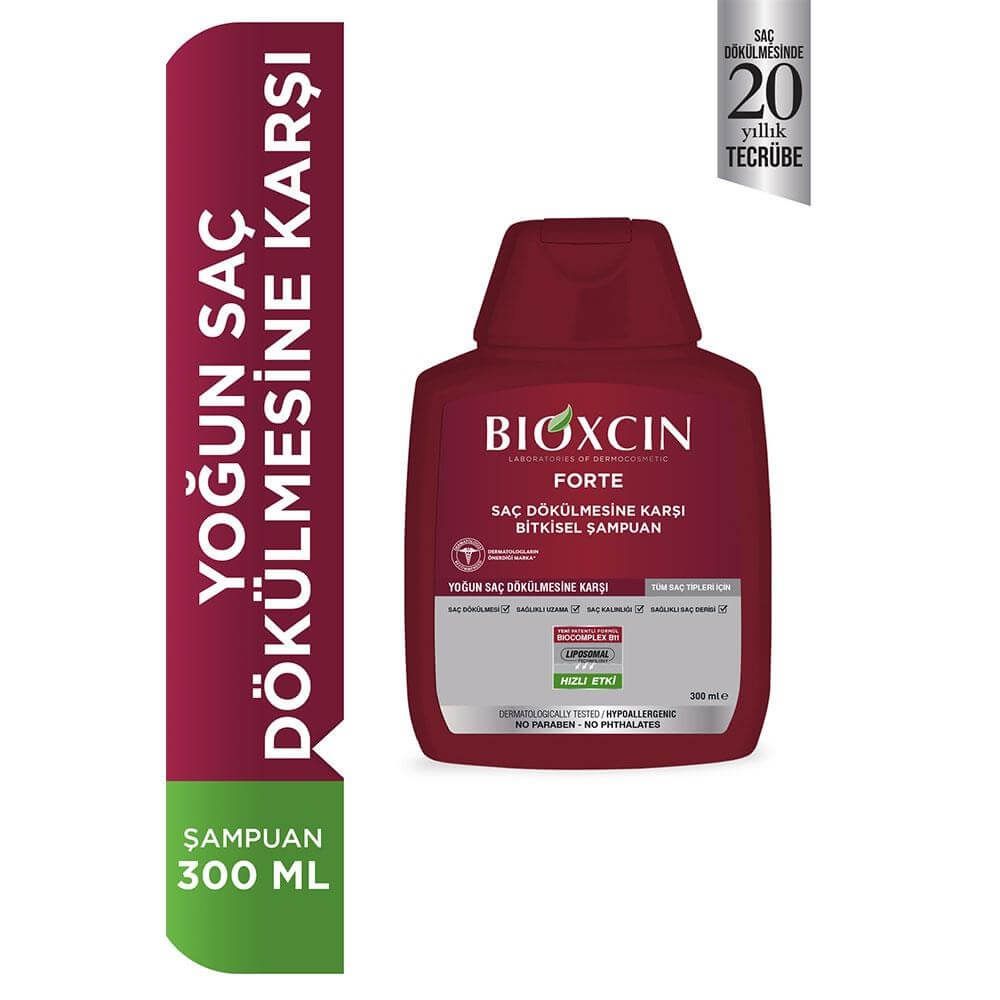 Bioxcin Forte Saç Dökülmesine Karşı Bitkisel Şampuan 300ml , Alışverişin  Adresi'nde | Shopiglo