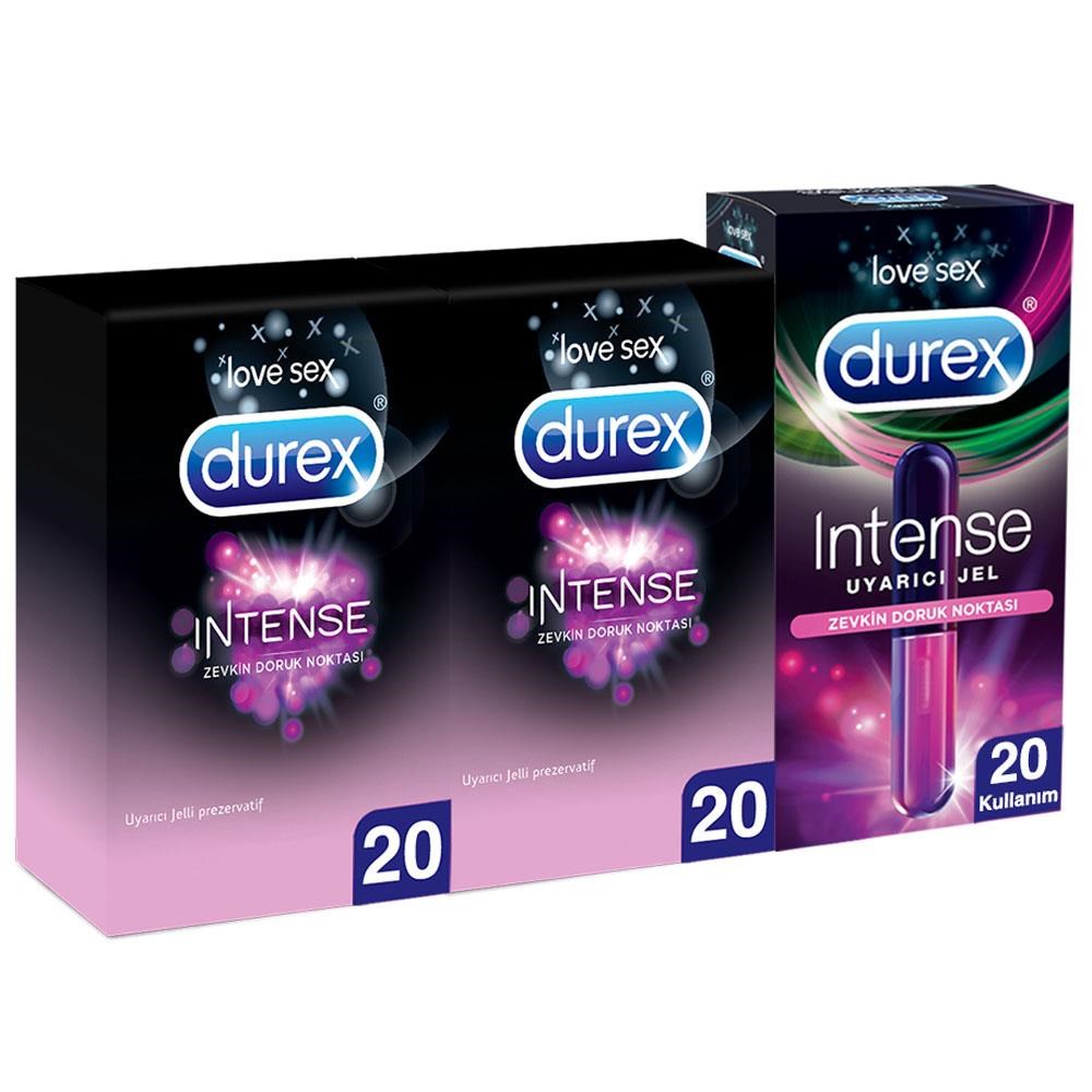 Durex İntense Prezervatif 2X20 + Uyarıcı Jel 10ml , Alışverişin Adresi'nde  | Shopiglo