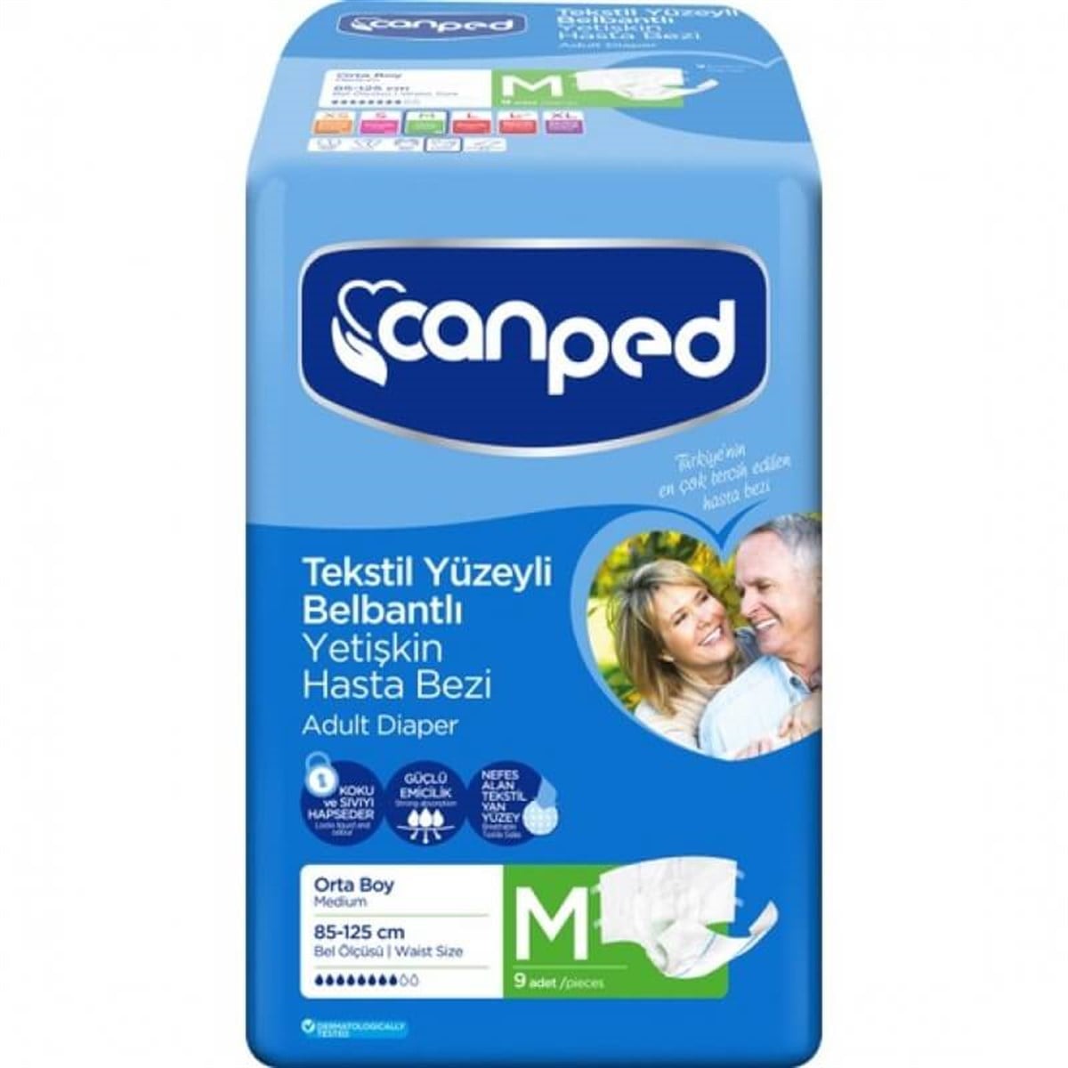 CANPED BELBANTLI HASTA BEZİ MEDIUM 9'LU