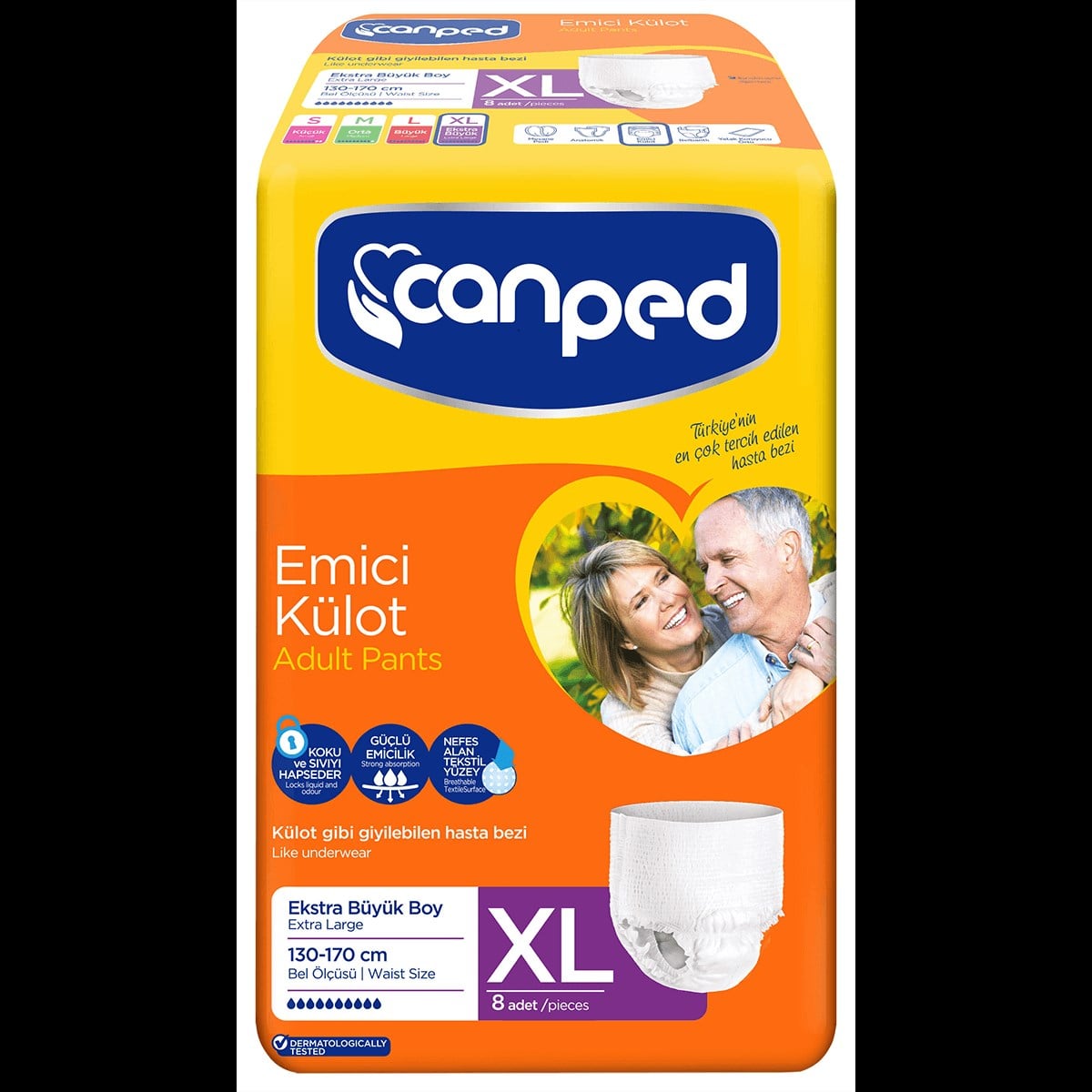 CANPED EMİCİ KÜLOT EXTRA LARGE 8'Lİ