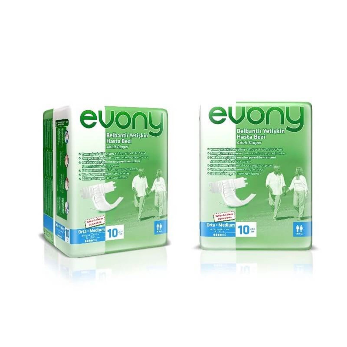 EVONY BELBANTLI HASTA BEZİ MEDIUM 10'LU