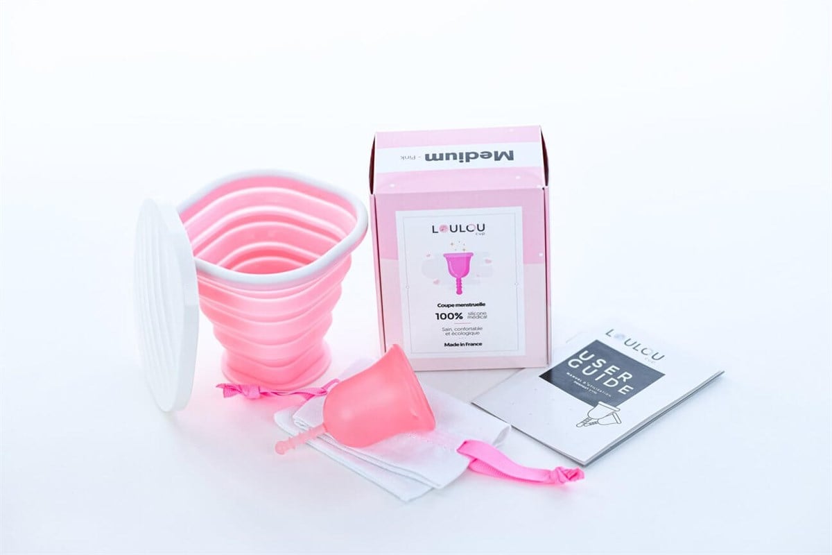 Louloucup Full Set - Sterilizatör + Louloucup Pembe