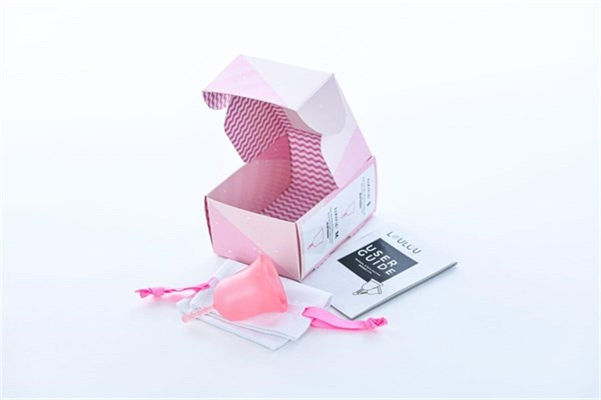 Louloucup Menstrual Kap, Adet Kabı - Pembe Medium
