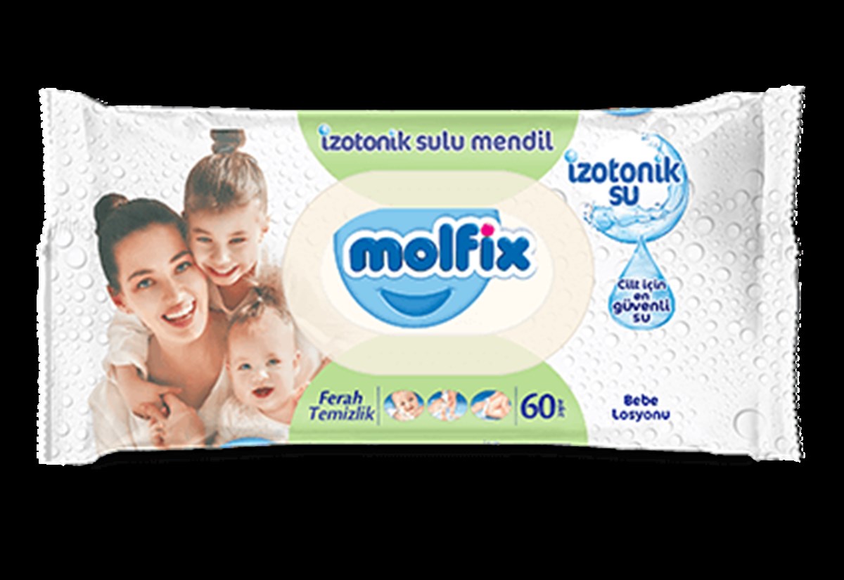 MOLFİX İZOTONİK SULU ISLAK MENDİL 3X60