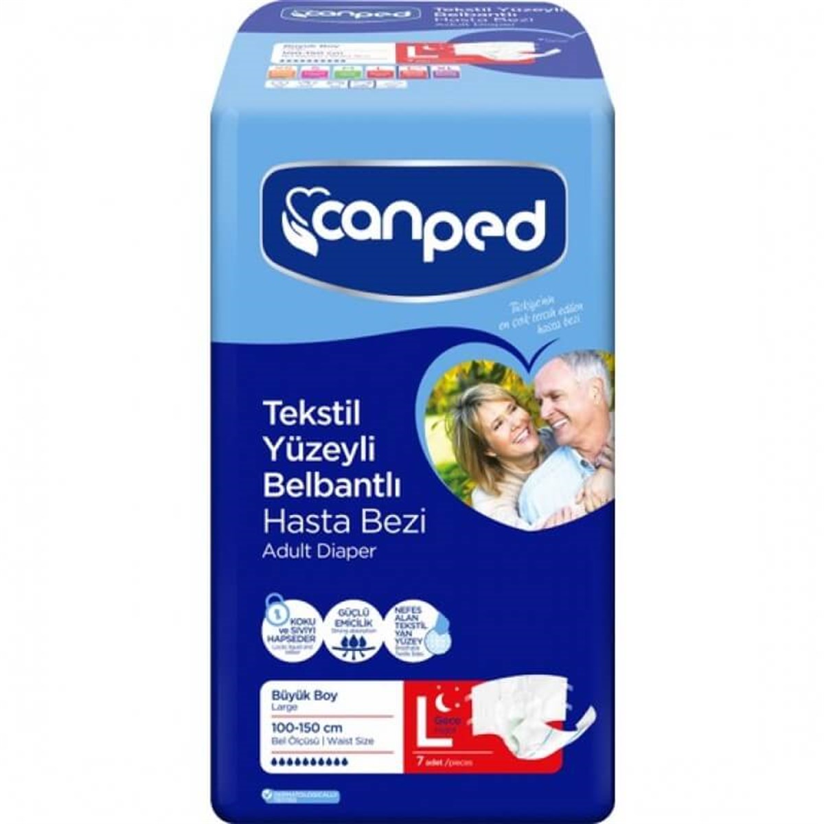 CANPED BELBANTLI HASTA BEZİ LARGE 7'LI