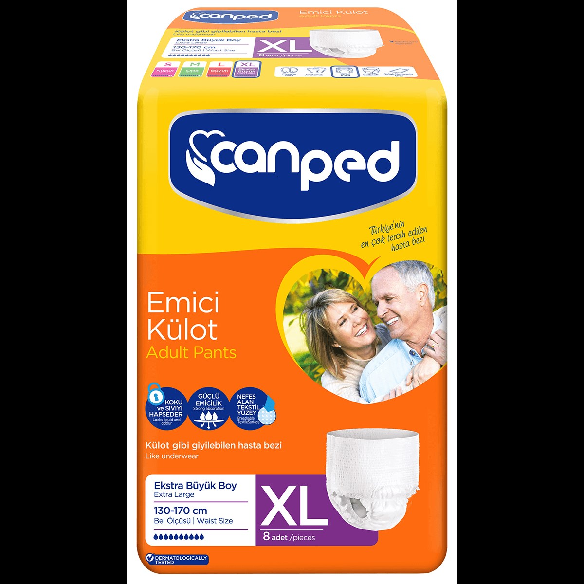 CANPED EMİCİ KÜLOT EXTRA LARGE 8'Lİ