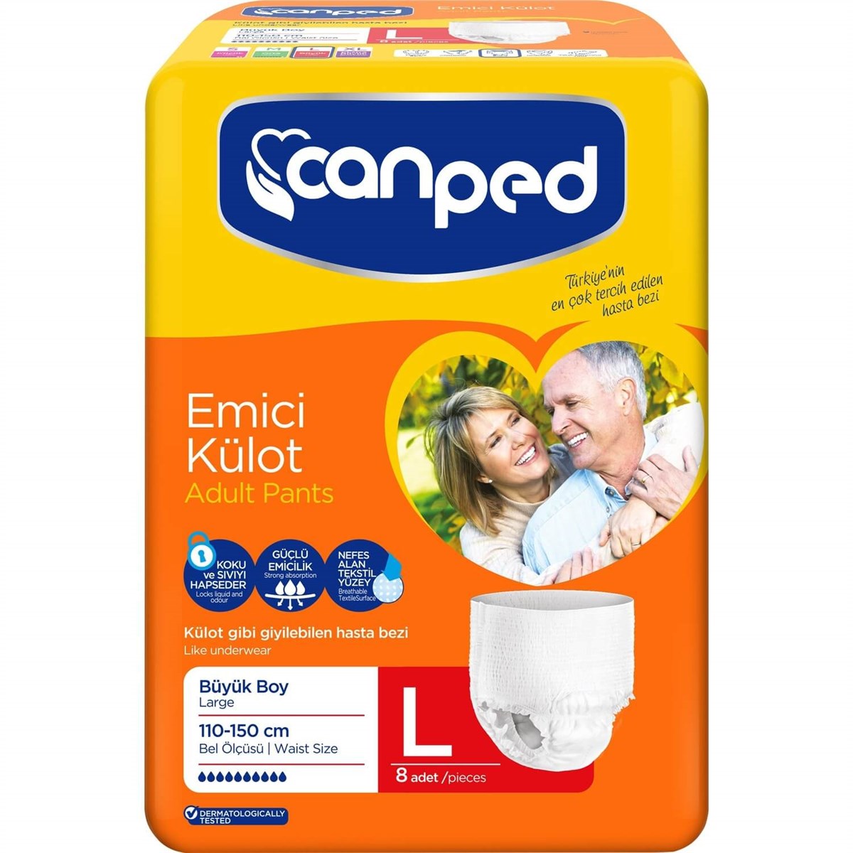 CANPED EMİCİ KÜLOT LARGE 8'LI