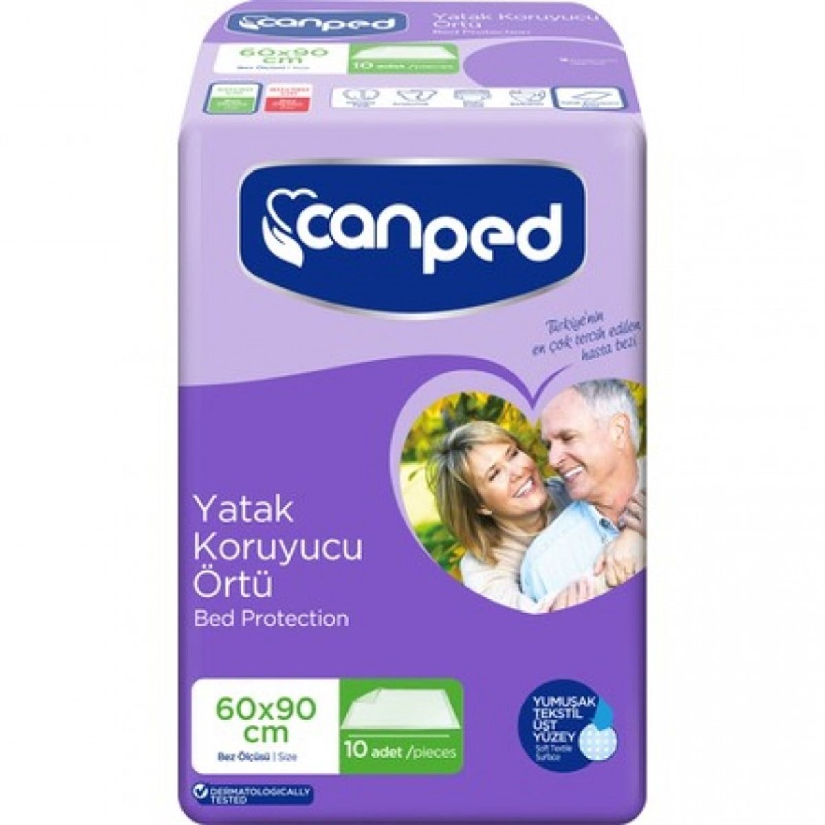 CANPED YATAK ÖRTÜSÜ 60X90 10'LU