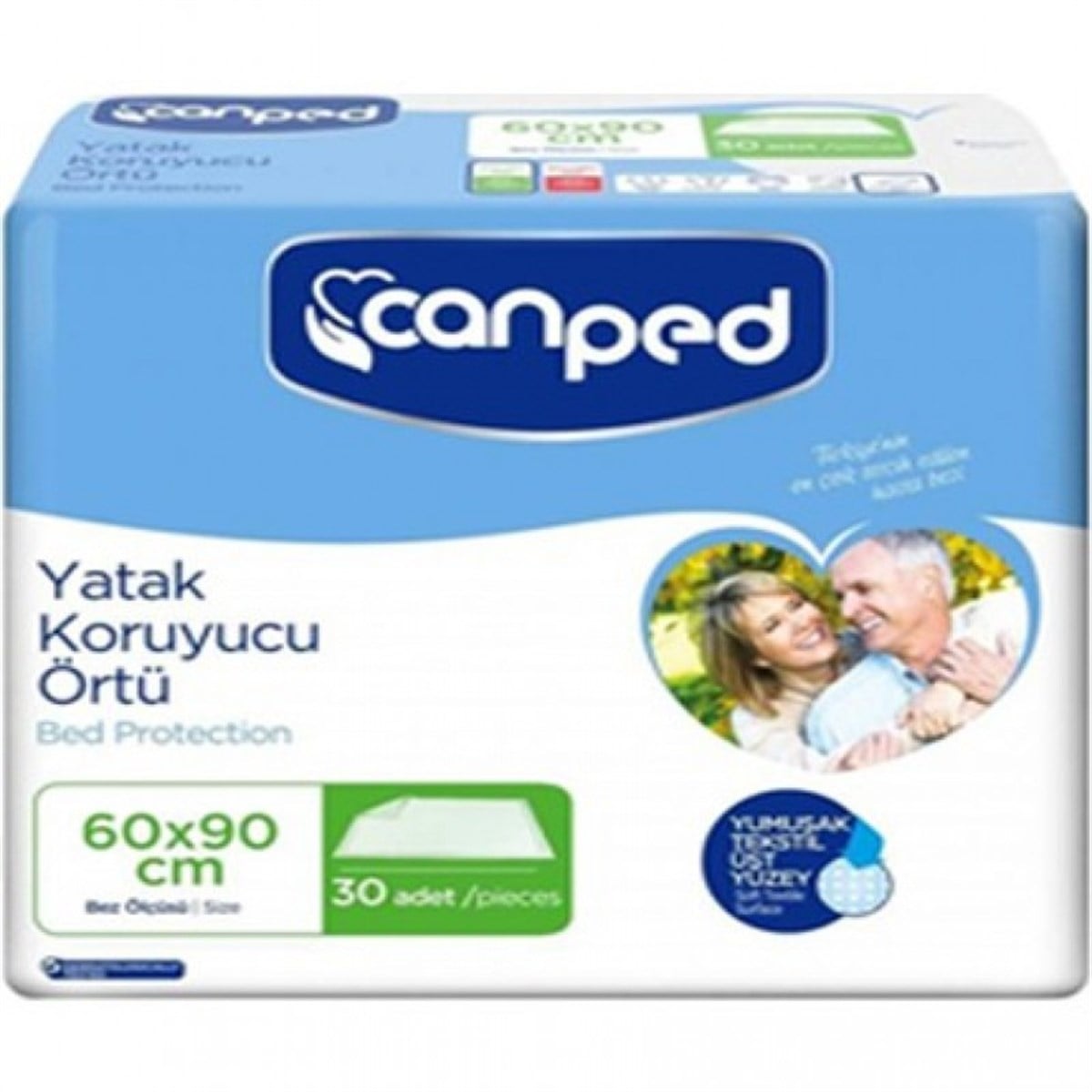 CANPED YATAK ÖRTÜSÜ 60X90 30'LU