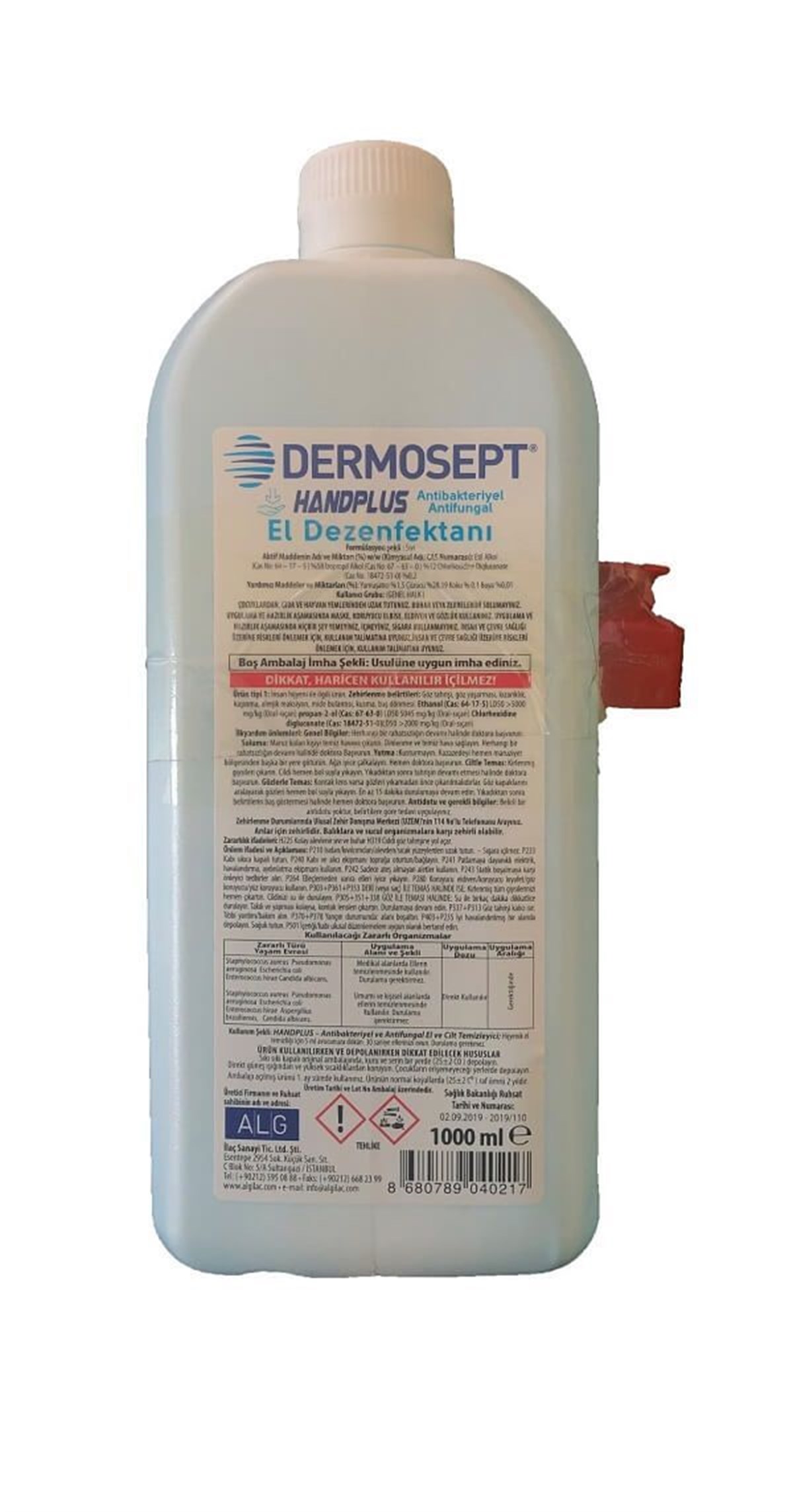 DERMOSEPT HANDPLUS EL DEZENFEKTANI 1000 ML