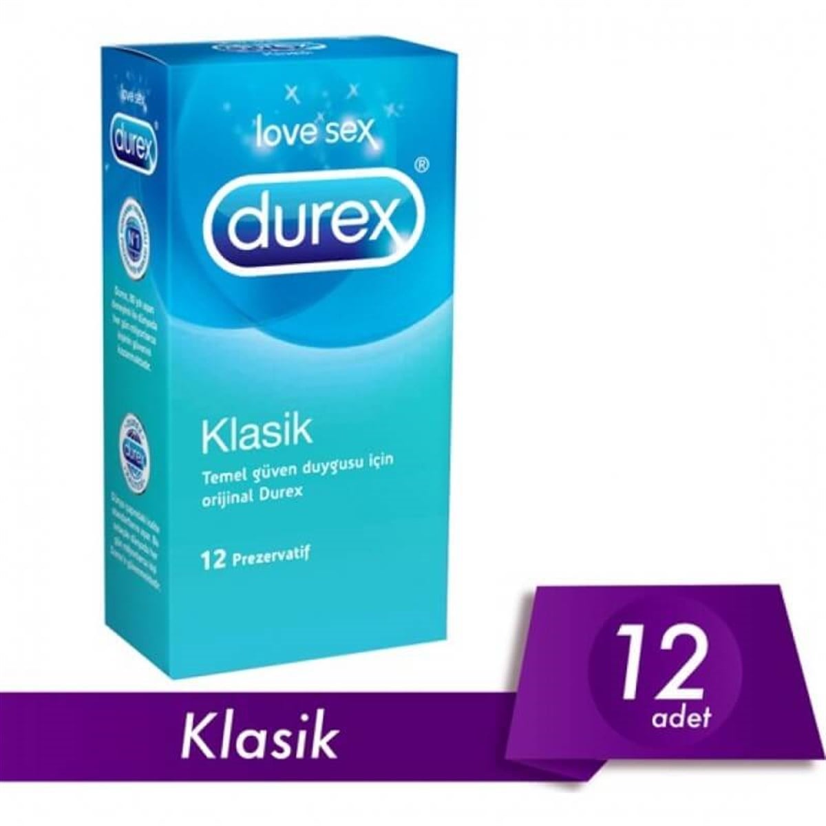 DUREX PREZERVATİF KLASIK 12'Lİ