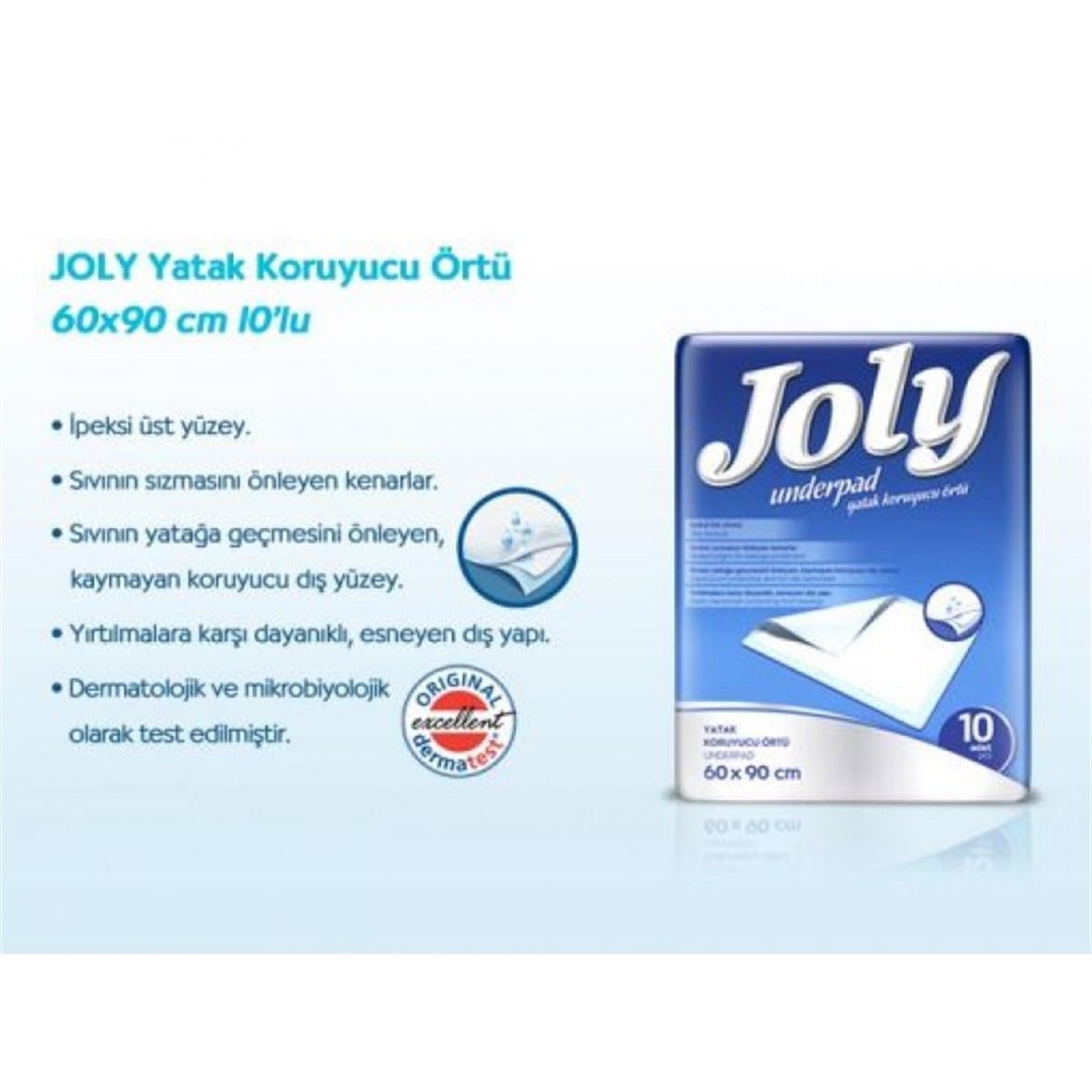 JOLY YATAK ÖRTÜSÜ 60X90 10'LU