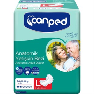 CANPED BELBANTLI ANATOMİK HASTA BEZİ LARGE 8'Lİ